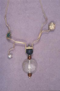 Antique Chinese Glass Neckpiece