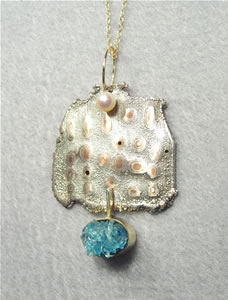 Electro-Mokume Gane Pendant